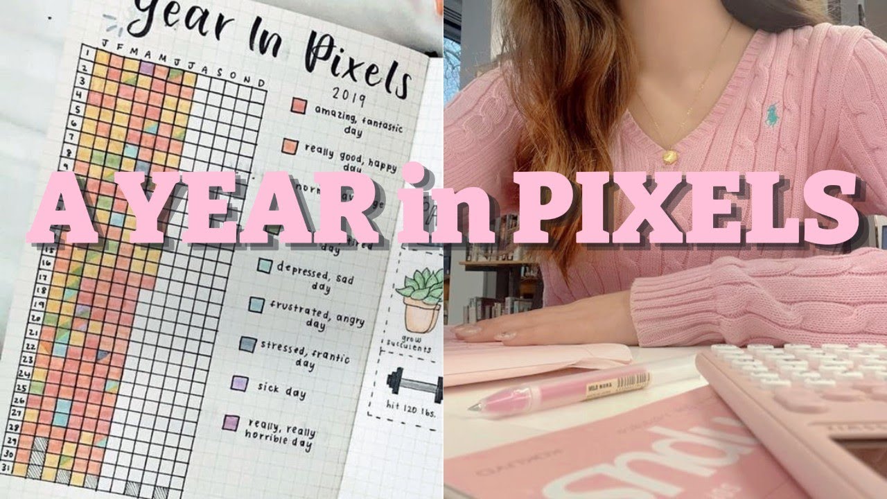 How I Used ‘Pixels’ to Journal My Entire School Year 📅💖 | DIY + FREE Template!