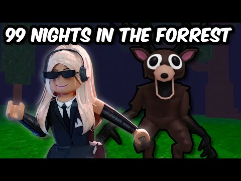 Escaping 99 Nights in the Forrest on Roblox