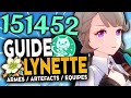 LYNETTE SUPPORT & DPS ! Guide Artéfacts, Teams & Armes ! | Genshin Impact