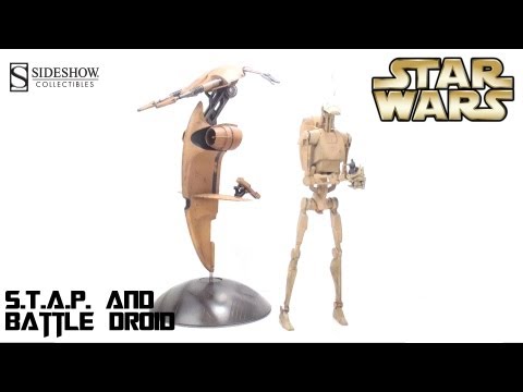 Video Review of the Sideshow Collectibles: S.T.A.P. and Battle Droid