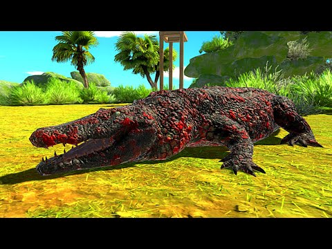 New Huge Purussaurus Against all units in Jungle - Animal Revolt Battle Simulator