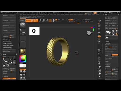 Z brush Tricks  | How to create basic ring in  Zbrush | Zbrush tutorial