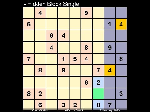 How to Solve Washington Times Sudoku Difficult January 5, 2023