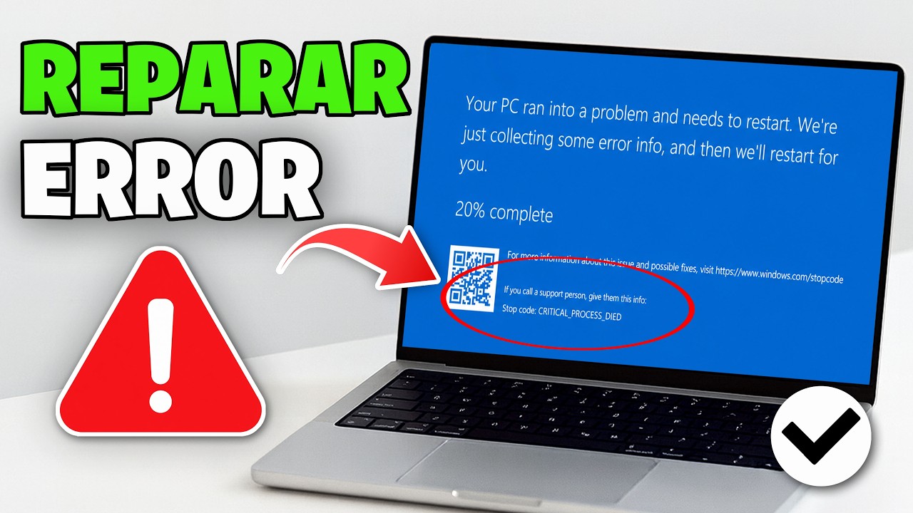NUEVO | SOLUCIÓN Pantalla Azul "CRITICAL PROCESS DIED" en Windows 11/10/8/7