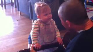 travis caudle singing Til the End to his daughter, Ally