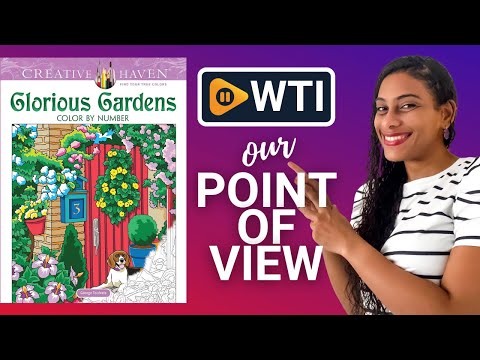 Creative Haven Glorious Gardens Color by Number Coloring Book (Adult Coloring Books: Flowers & Plants) - WTI product video review