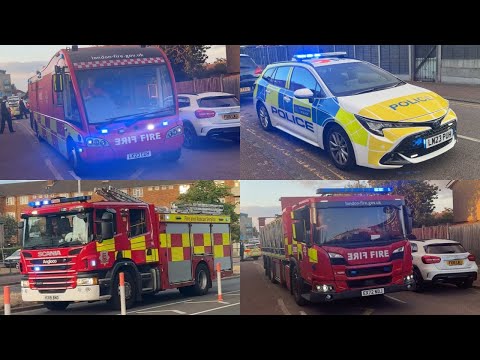 *20 PUMP GRASS FIRE* HUGE LFB RESPONSE IN DAGENHAM