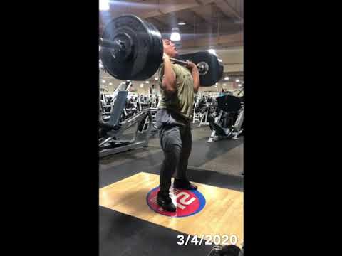 Hang power clean doubles + power jerk (130 kg. / 286 lbs.)
