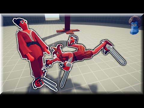 Chainsaw Kick Duo! Taekwondo & Jester vs Every Faction 2v1 - Totally Accurate Battle Simulator TABS