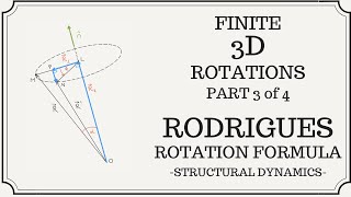 Download the video "Mastering 3D Rotations: Rodrigues' Rotation Formula Explained | Finite Rotation Series (Part 3 of 4)"