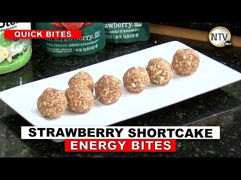 Quick Bites: Strawberry Shortcake Energy Bites