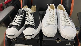 Converse Jack Purcell Leather Black/White - Silent Unbox & Review