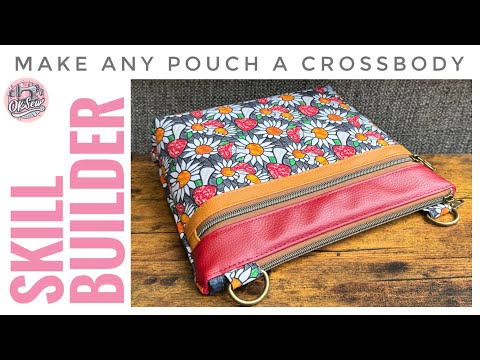 Adding D-Rings to Top Zipper Seams - Easily Turn Pouches & Wristlets into Crossbody Bags