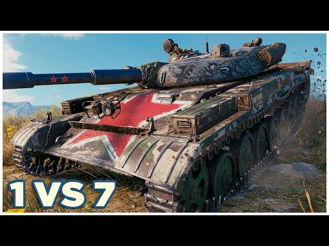 T-100 LT • SQUID GAME • World of Tanks 1 VS 7 Gameplay
