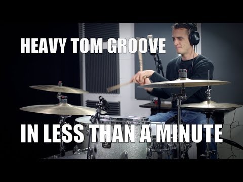 Heavy Tom Groove in less than a Minute - Daily Drum Lesson