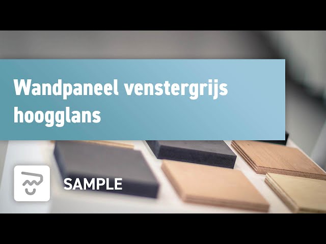 Wandpaneel venstergrijs mat