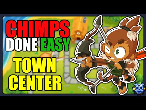 TOWN CENTER - CHIMPS | Easy Strategy for Black Border | BTD6