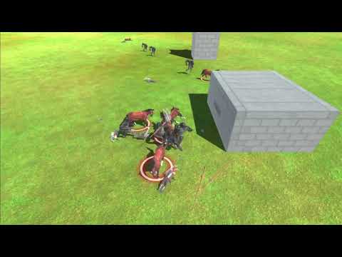 8 Knockout Artist Gorilla in night vs all units - Animal Revolt Battle Simulator