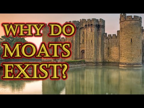 What is water around a castle called?