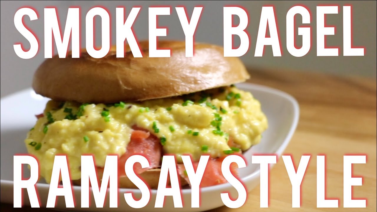 Gordon Ramsay Style Eggs and Salmon Bagel - PTMTR