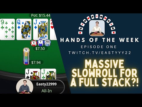 Top 10 Hands Of The Week Ep. 1 -  A Huge Slowroll and Massive Coolers at 10NL Zoom!