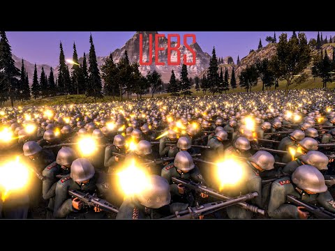 22000 Giant Ogres VS 22000 German Machine Guns. Ultimate Epic Battle Simulator 2 UEBS