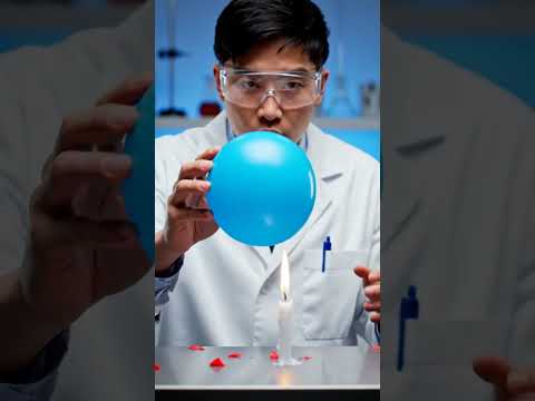 Why This Water Balloon Doesn't Pop in Fire! 🔥🧪 #ScienceExperiment" #experiment