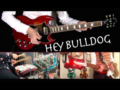 Hey Bulldog - Guitars, Bass, Drums and Piano Cover - Instrumental