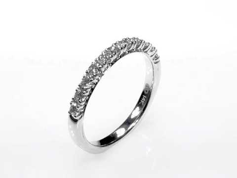 Prong Set Wedding Band-118-02042