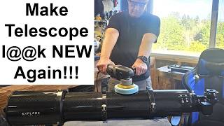 Restoring a Beaten-Up (well used;) Telescope: Scratches, Paint, & Goo Removal