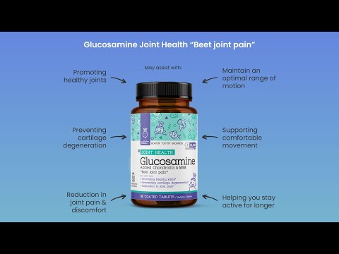 BEET Goodness | Glucosamine 1500mg with Chondroitin 1200mg & MSM 1000mg 90 Coated Tablets