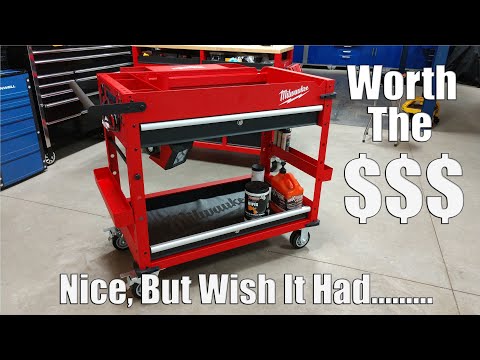 Is The Milwaukee Tool 40" 2-Drawer Steel Work Cart Worth $488 Dollars?  Model 48-22-8590