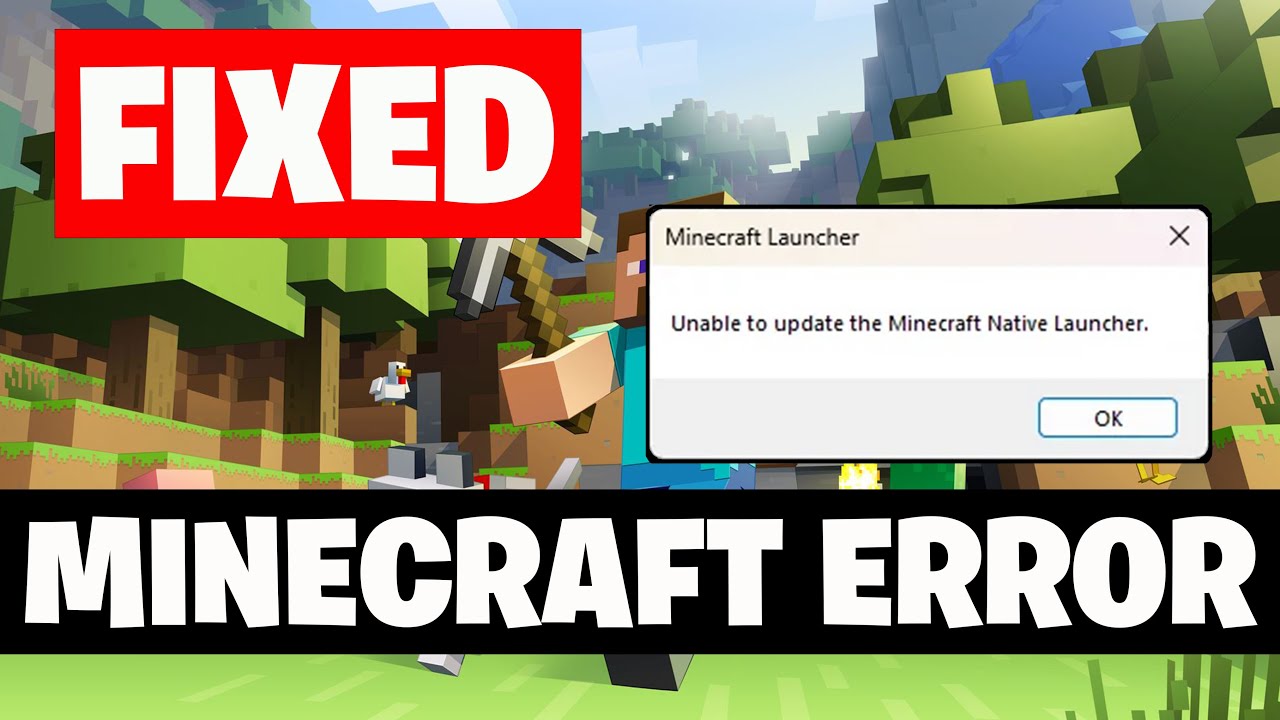 How To Fix Unable To Update The Minecraft Native Launcher (Microsoft Store) - NEW 2026🎮