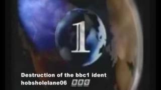 The Destruction of the bbc one ident version 2
