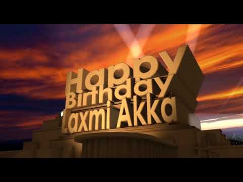 Happy Birthday Laxmi Akka