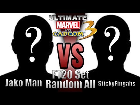 UMVC3 FT20 Set Random All - Jako Man VS StickyFingahs