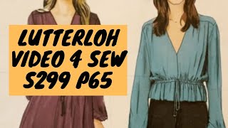 Lutterloh Video 4 Sew Supplement 299 Pattern 65