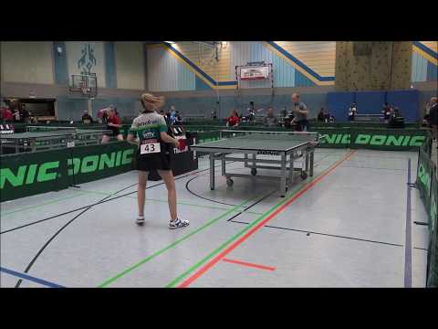 DTTB Top48 Schülerinnen Finale Leonie Berger gegen Naomi Pranjkovic