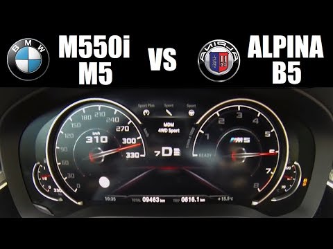 BMW or Alpina?! BMW M550i vs BMW M5 vs Alpina B5 BiTurbo (0-300 km/h)