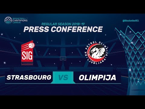 SIG Strasbourg v Petrol Olimpija - Press Conference - Basketball Champions League