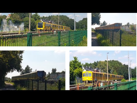 U-Bahn Berlin|Züge am Biesdorfer Friedhofsweg [U5/XL-Version]