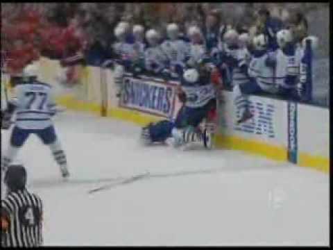 Ben Eager hits Mikhail Grabovski from Behind, NO PENALTY