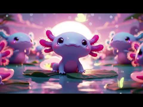 🌙 Axolotl Lullaby  Relaxing Music to Relieve Stress & Anxiety  Sleep Aid & Melatonin Boost