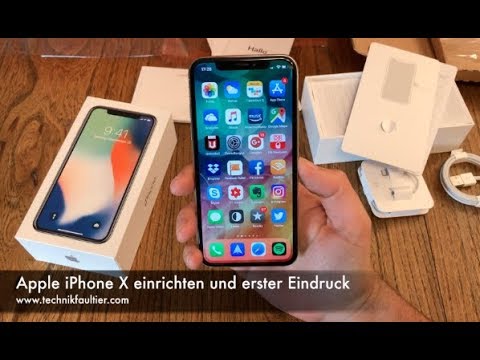 Setting up the Apple iPhone X and first impressions
