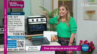 Download the video "Curtis Stone DuraElectric 1700Watt 22L Air Fryer Oven w/..."