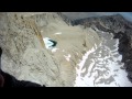 Mount Whitney East Face - Paul and Sam above the Fresh Air Traverse