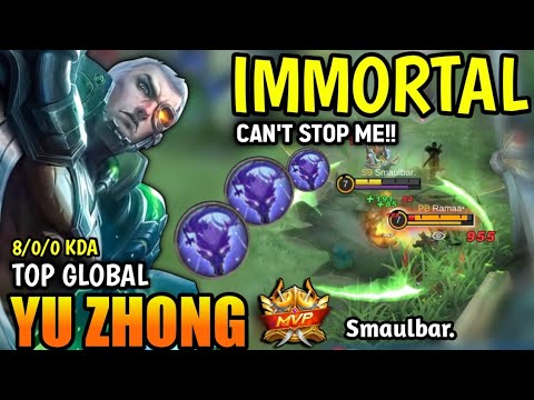 YU ZHONG BEST BUILD 2023 | TOP GLOBAL YU ZHONG GAMEPLAY | MOBILE LEGENDS✓