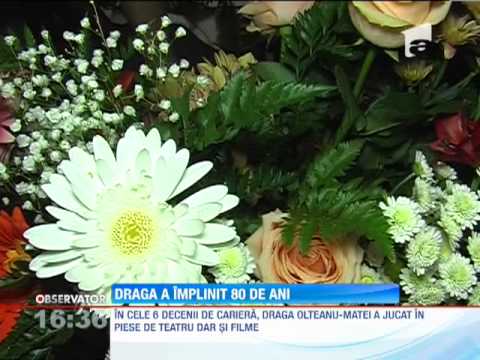 Draga Olteanu Matei a implinit 80 de ani! Colegii i-au urat tinerete vesnica