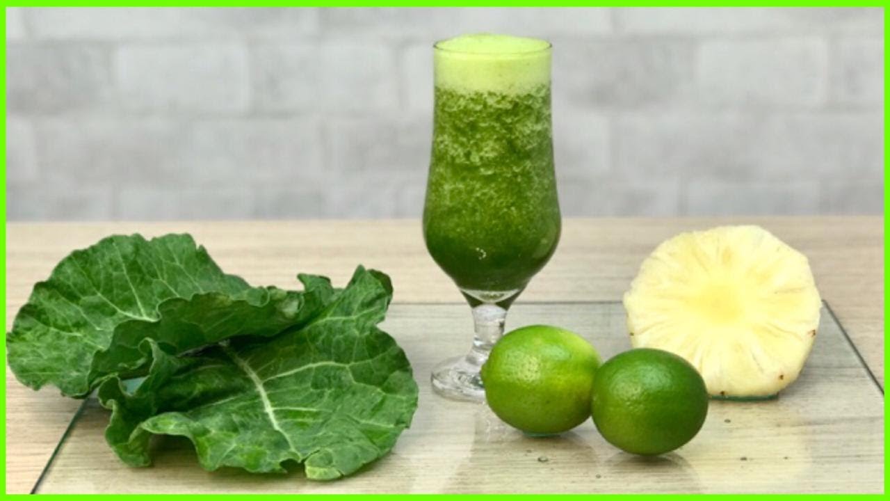 SUCO DETOX DE COUVE COM LIMÃO