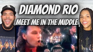 WE LIKE IT!| FIRST TIME HEARING Diamond Rio  -  Meet Me In The Middle REACTION